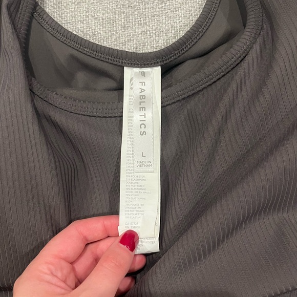 Fabletics Charcoal Ribbed Exercise Dress - Picture 5 of 6